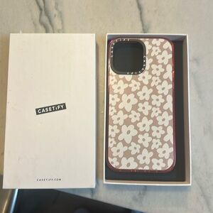 NEW IN BOX Casetify | iPhone 14 Pro Max Case MagSafe Natural Flower Hot Pink